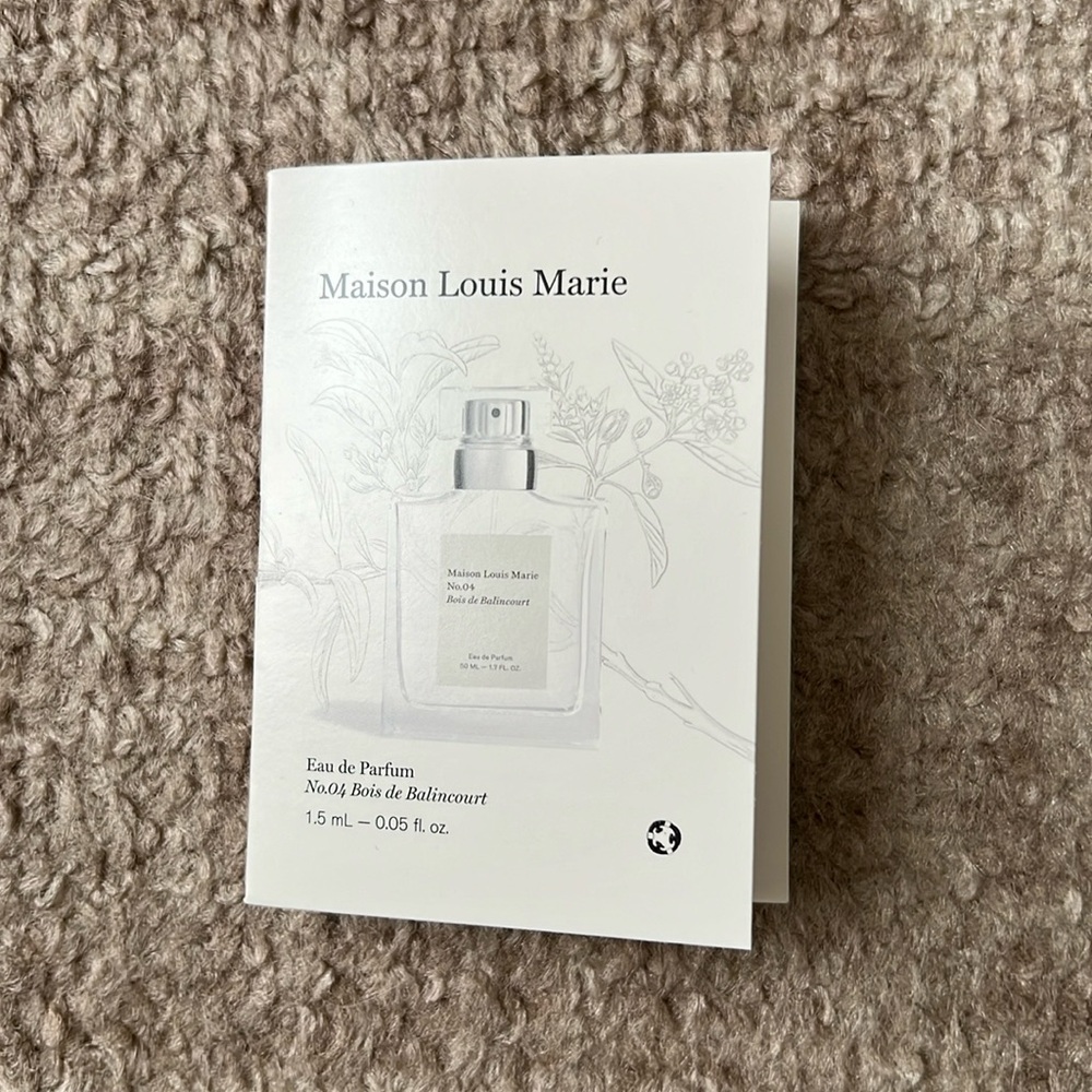 ❗️LAST 1❗️🤎5 For $25🤎 MAISON LOUIS MARIE No.04 Bois de Balincourt Fragrance